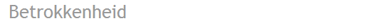 Betrokkenheid