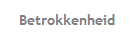 Betrokkenheid